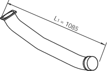 Tubo de escape DINEX 66125