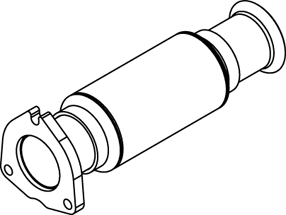 Tubo de escape DINEX 66145