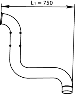 Tubo de escape DINEX 66213