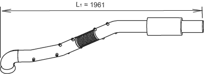 Tubo de escape DINEX 66227