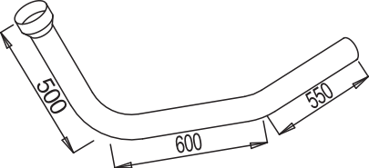 Tubo de escape DINEX 68174