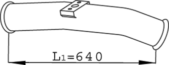 Tubo de escape DINEX 68264