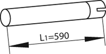 Tubo de escape DINEX 80150