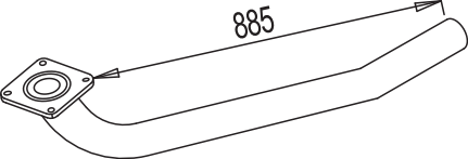 Tubo de escape DINEX 80189