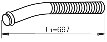 Tubo de escape DINEX 80195