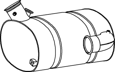 Silenciador central/posterior DINEX 80471