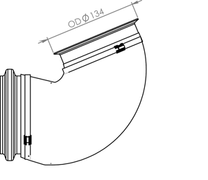 Tubo de escape DINEX 80548