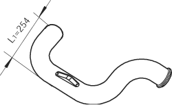 Tubo de escape DINEX 80772
