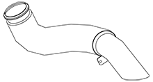 Tubo de escape DINEX 8AG036