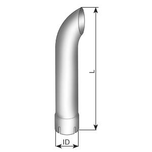 Tubo de escape, universal DINEX 91290