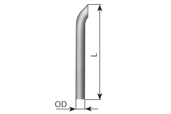Tubo de escape, universal DINEX 91403