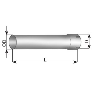 Tubo de escape DINEX 93002