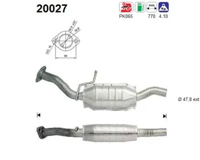 Catalizador Ford FIESTA III · Ford FIESTA Box Body/MPV
