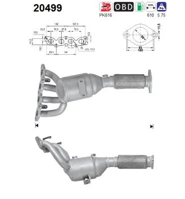 Catalizador Ford KA+ III · Ford KA+ III Saloon