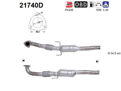 Catalizador Opel SIGNUM Hatchback · Vauxhall SIGNUM · Opel VECTRA C GTS