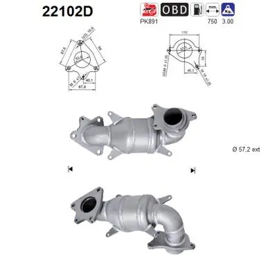 Catalizador Honda CR-V II