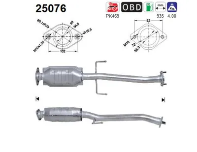Catalizador Mazda 323 F VI Hatchback · Mazda 323 S VI Saloon