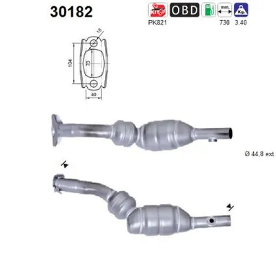 Catalizador Renault MODUS / GRAND MODUS · Renault CLIO III · Renault CLIO III Grandtour