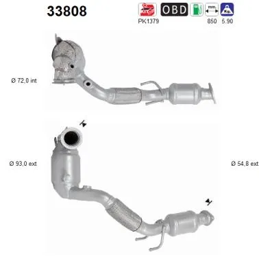 Catalizador Vw GOLF VII Variant · Vw GOLF VII · Audi A3 Sportback