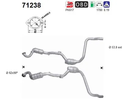Catalizador Mercedes-Benz M-CLASS