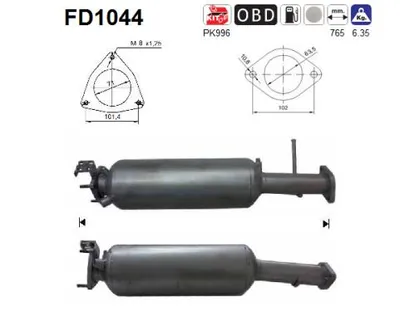 Filtro de partículas Volvo C70 II Convertible · Volvo C30 · Volvo S40 II