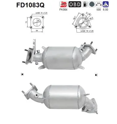 Filtro de partículas Honda CIVIC VIII Hatchback