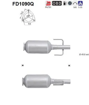Filtro de partículas Opel ASTRA H Estate Van · Opel ASTRA H · Vauxhall ASTRA Mk V