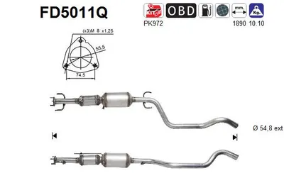 Filtro de partículas AS FD5011Q