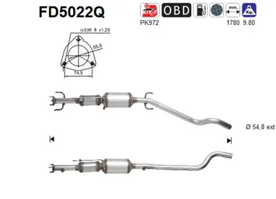 Filtro de partículas AS FD5022Q
