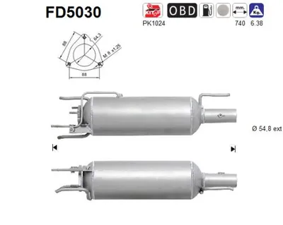 Filtro de partículas AS FD5030