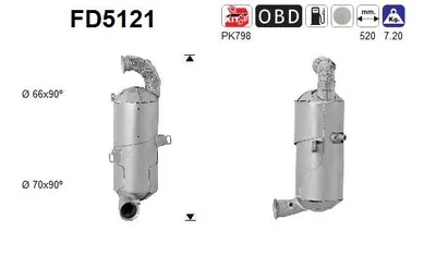 Filtro de partículas Citroën C4 II · Citroën BERLINGO MULTISPACE · Peugeot 208 I