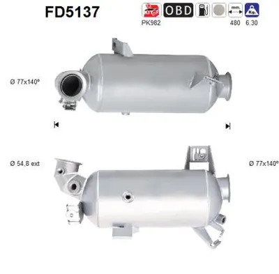 Filtro de partículas Vw TRANSPORTER T5 Bus · Vw TRANSPORTER T5 Van · Vw TRANSPORTER T5 Platform/Chassis (7JD, 7JE, 7JL, 7JY, 7JZ, 7F