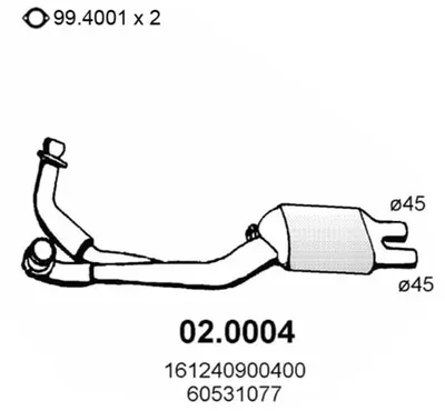 Catalizador Alfa Romeo 75