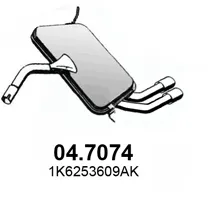 Silenciador posterior Audi A3 Sportback