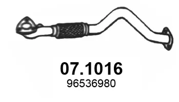 Tubo de escape ASSO 07.1016