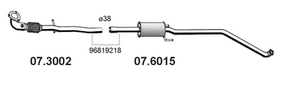 Tubo de escape Chevrolet SPARK
