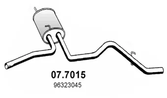 Silenciador posterior Daewoo MATIZ