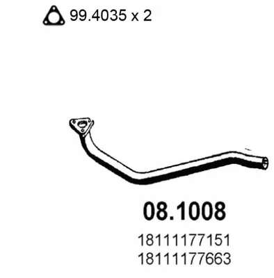 Tubo de escape Bmw 3