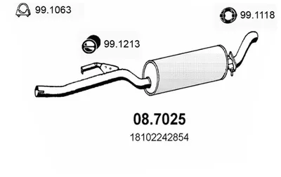 Silenciador posterior Bmw 5 Touring · Bmw 5