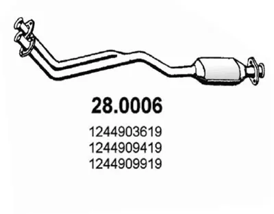 Catalizador Mercedes-Benz 123 Coupe · Mercedes-Benz 124 Coupe · Mercedes-Benz 124 Saloon