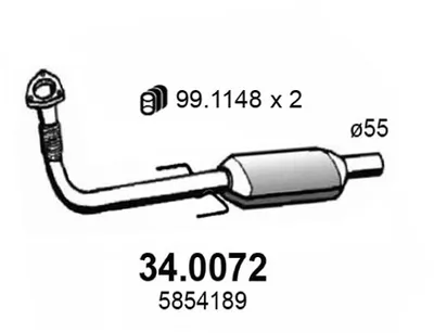 Catalizador Opel VECTRA C · Opel VECTRA C GTS · Opel SIGNUM Hatchback