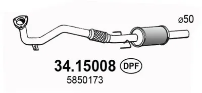 Filtro de partículas Opel ASTRA H · Opel ASTRA H Estate · Opel ASTRA H GTC