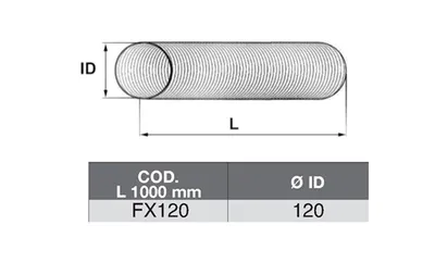 Tubo de escape ASSO FX120