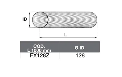 Tubo de escape ASSO FX128Z