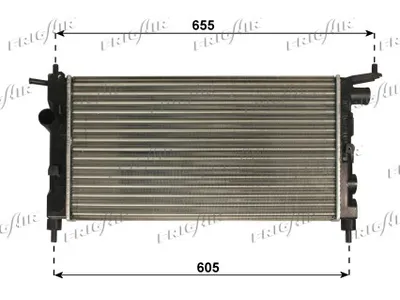 Radiador, refrigeración del motor Opel COMBO Box Body/MPV · Opel CORSA B · Vauxhall CORSA Mk I