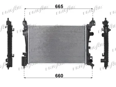 Radiador, refrigeración del motor Opel CORSA D
