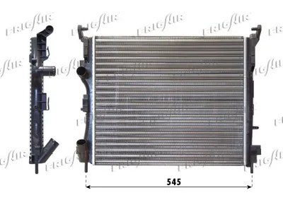 Radiador, refrigeración del motor Renault CLIO II