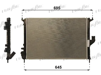 Radiador, refrigeración del motor Dacia LOGAN MCV · Renault LOGAN I Estate · Dacia SANDERO