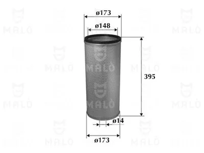 Filtro de aire complementario AKRON-MALÒ 1500255