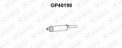 Silenciador posterior Opel MANTA A · Opel ASCONA A
